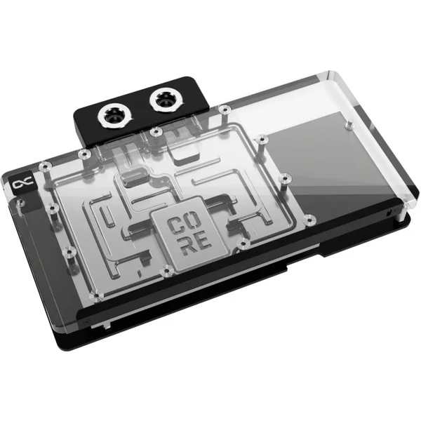 Alphacool Core RX 9070 XT Aorus Elite, Wasserkühlung (transparent/chrom, inkl. Backplate)
