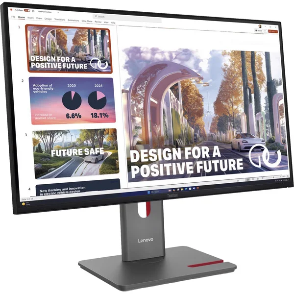 Lenovo ThinkVision P27QD-40, LED-Monitor (68.6 cm (27 Zoll), schwarz, QHD, IPS, HDMI, DP, USB-C, USB-Hub, KVM, 120Hz Panel)