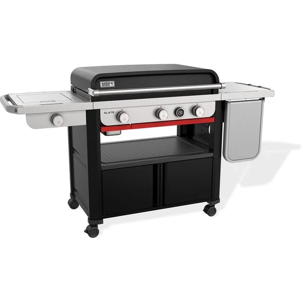 Weber Slate GPSB Premium Plancha, 76cm, Gasgrill (Mit Seitenbrenner)