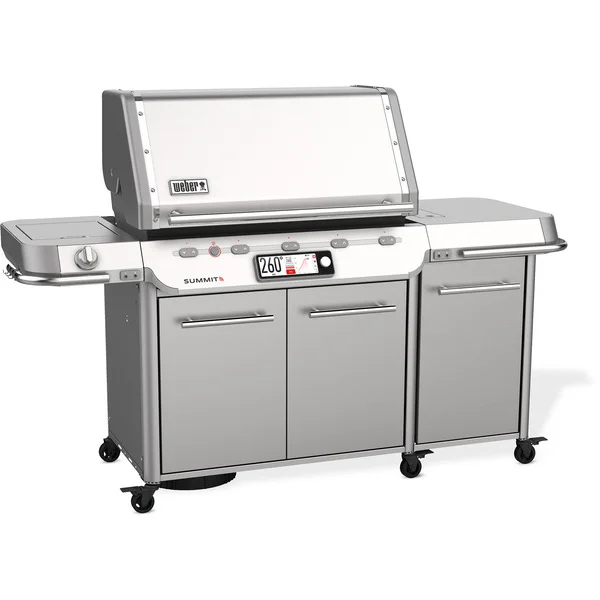 Weber Gasgrill Summit FS38X S Smart, Edelstahl (edelstahl, mit CRAFTED Basis-Rahmen und Sear Zone)