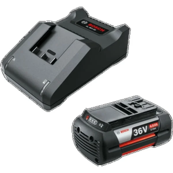 Bosch Heimwerken & Garten Starter-Set 36V (GBA 36V 4.0Ah + AL 36V-20) (schwarz, 36V POWER FOR ALL, Akku + Ladegerät)