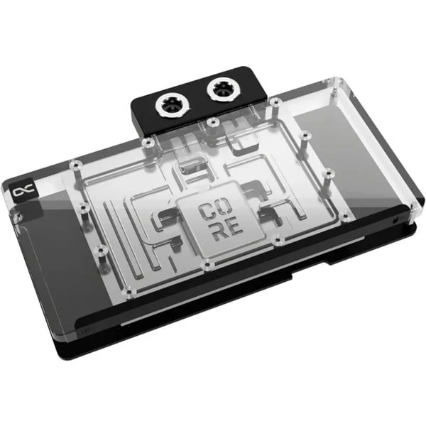 Alphacool Core RX 9070 XT Nitro+, Wasserkühlung (transparent/chrom, inkl. Backplate)