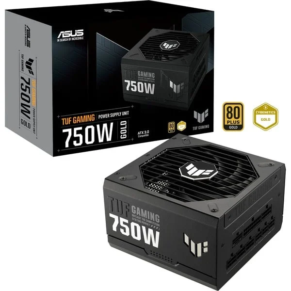 ASUS TUF Gaming 750W Gold, PC-Netzteil (schwarz, 4x PCIe, Kabel-Management, 750 Watt)