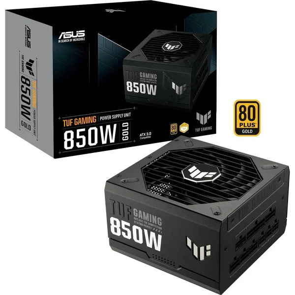 ASUS TUF Gaming 850W Gold, PC-Netzteil (schwarz, 4x PCIe, Kabel-Management, 850 Watt)