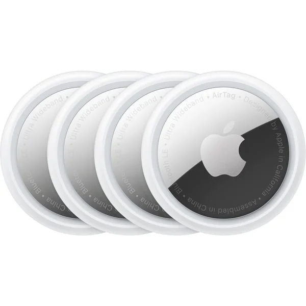 Apple AirTag, Ortungstracker (weiß/silber, 4er-Pack)