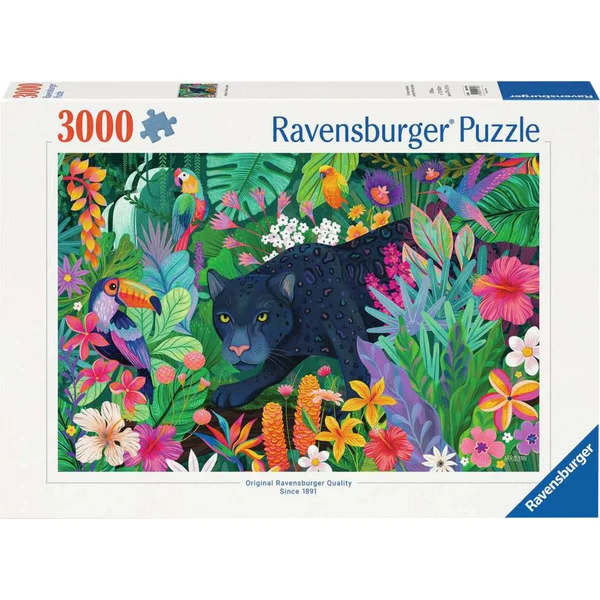 Ravensburger Puzzle Panther im blühenden Dschungel (3000 Teile)
