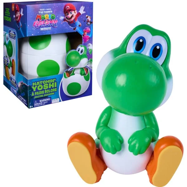 Spin Master Super Mario Galaxy Movie - Hatchin' Yoshi, Spielfigur