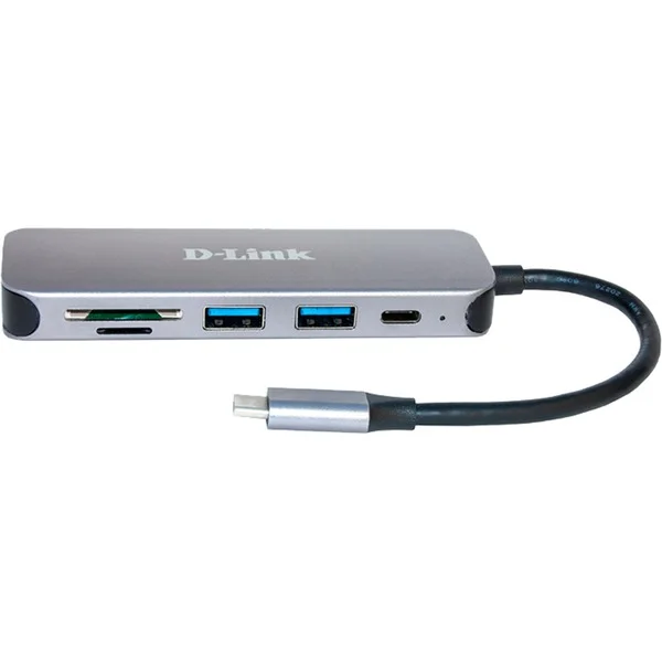 D-Link DUB-2325, Dockingstation (silber, USB-A, USB-C, SD- und microSD-Karten)