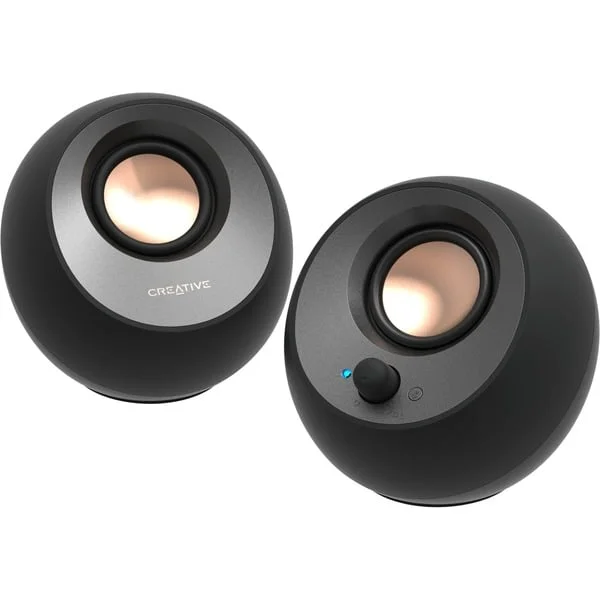 Creative Pebble V3 , PC-Lautsprecher (schwarz, Bluetooth, USB-C, Klinke)