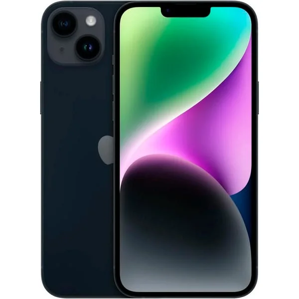 Apple iPhone 14 Plus 128GB Generalüberholt, Handy (Mitternacht, iOS)