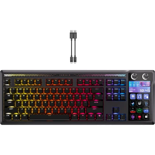 Corsair GALLEON 100 SD, Gaming-Tastatur (schwarz, DE-Layout, Corsair MLX Pulse)