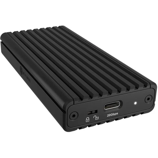 ICY BOX IB-1917M-C32a M.2 NVMe SSD Gehäuse , Laufwerksgehäuse (schwarz, USB 3.2 Gen 2x2 Typ-C)