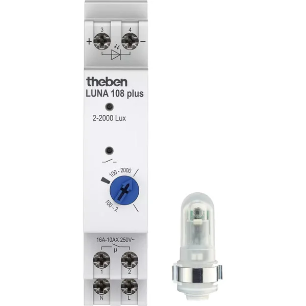 Theben Analoger Dämmerungsschalter LUNA 108 plus AL (1 Kanal, inkl. Lichtsensor)