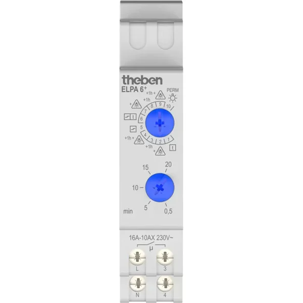 Theben Treppenlicht-Zeitschalter ELPA 6 plus, Zeitschaltuhr (Elektronisch)