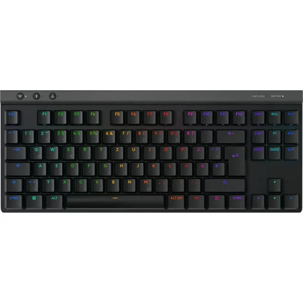 Logitech G515 LIGHTSPEED TKL, Gaming-Tastatur (schwarz, DE-Layout, GL Tactile)