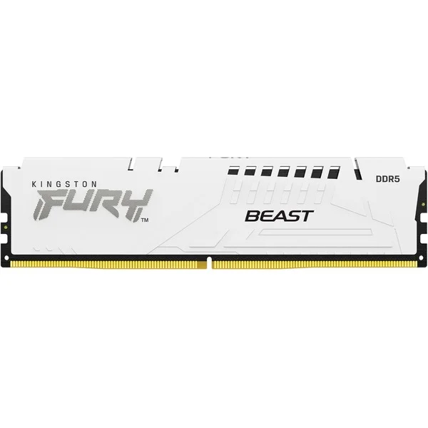 Kingston FURY DIMM 32 GB DDR5-6400, Arbeitsspeicher (weiß, KF564C32BWE-32, FURY Beast, INTEL XMP, AMD EXPO)