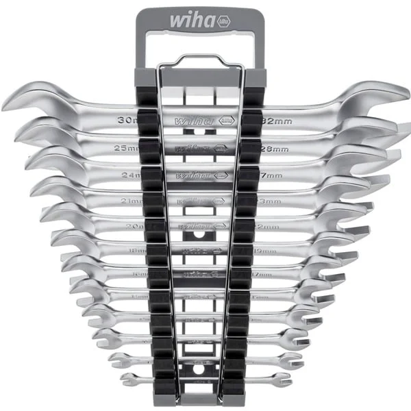 Wiha Doppelmaul-Gabelschlüssel Set, 12-teilig, Schraubenschlüssel (SW 6 - 32mm)