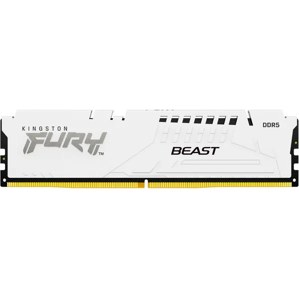 Kingston FURY DIMM 32 GB DDR5-6000, Arbeitsspeicher (weiß, KF560C30BWE-32, Fury Beast, INTEL XMP, AMD EXPO)