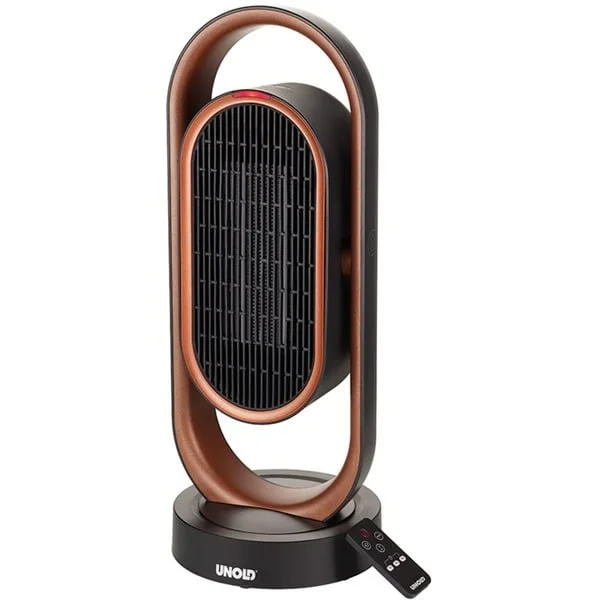 Unold Keramik-Heizlüfter 3D (schwarz/kupfer, 1.800 Watt)