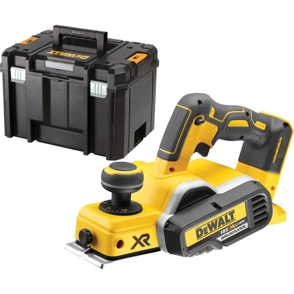 DEWALT Akku-Hobel DCP580NT, 18Volt, Elektrohobel (gelb/schwarz, ohne Akku und Ladegerät, in TSTAK Box VI)
