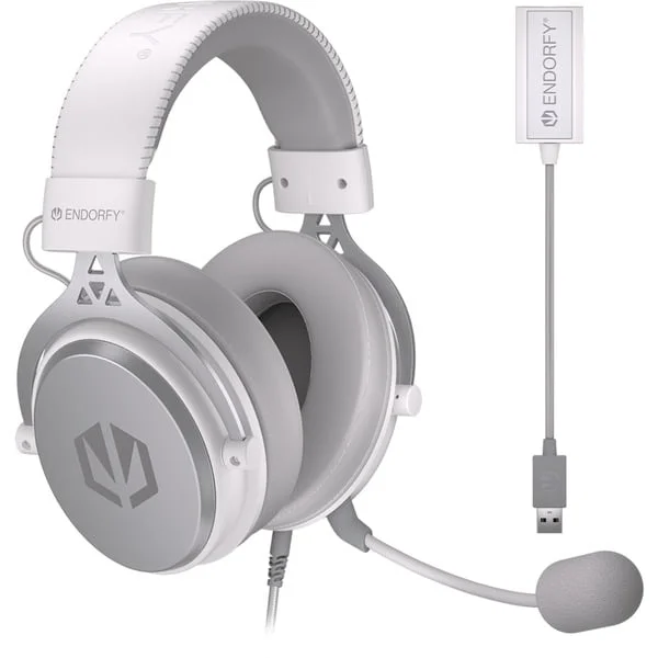 ENDORFY VIRO Plus USB, Gaming-Headset (weiß, USB-A, 3.5 mm Klinke)