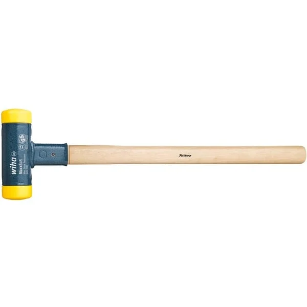 Wiha Vorschlaghammer rückschlagfrei, mittelhart (schwarz/holz, Ø 80mm)