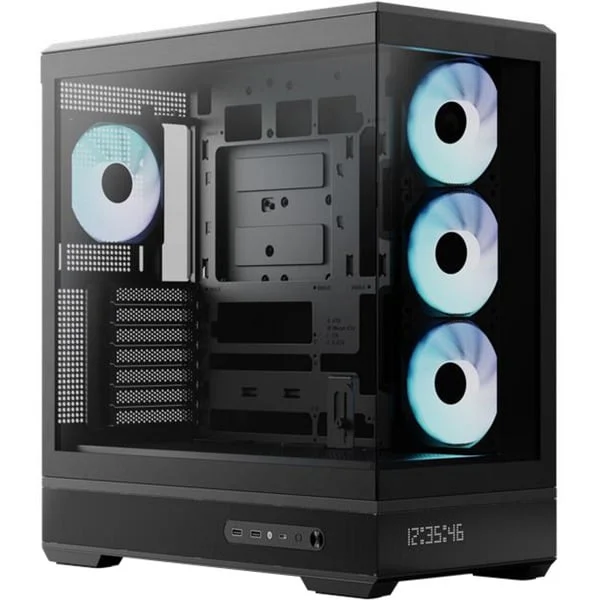 Aerocool P500B Digi-BK-v1 , Tower-Gehäuse (schwarz, Tempered Glass x 2)