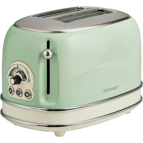 Ariete Vintage Toaster 155 (hellgrün, 810 Watt, für 2 Scheiben Toast)