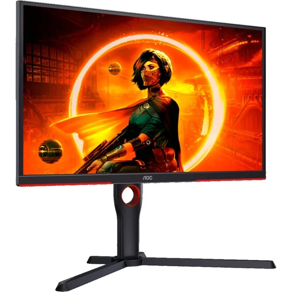 AOC 25G3ZM/BK, Gaming-Monitor (62 cm (25 Zoll), schwarz/rot, FullHD, VA, Adaptive Sync, 240Hz Panel)