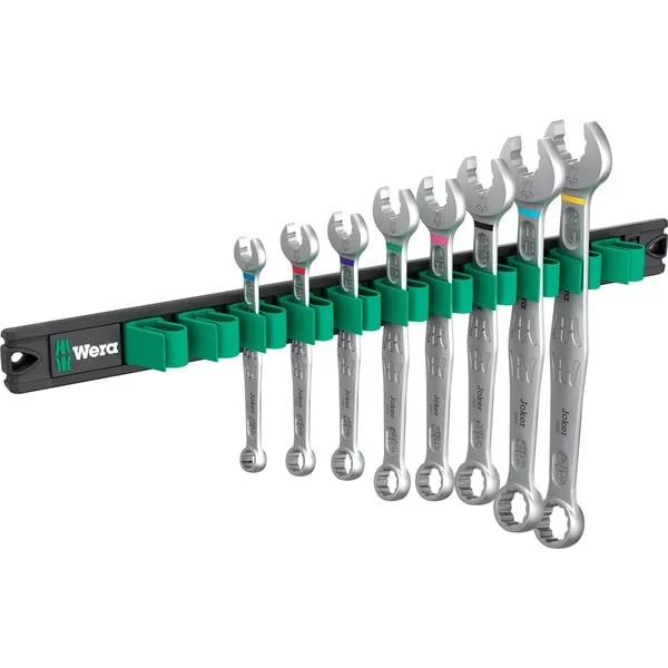 Wera 9642 Magnetleiste 6003 Joker Imperial 1, 5-teilig, Schraubenschlüssel (Ringmaulschlüssel-Satz, zöllig)