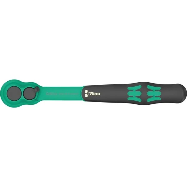 Wera 8010 B Zyklop Comfort Knarre, 3/8" (schwarz/grün, Comfort-Knarre mit Umschalthebel)