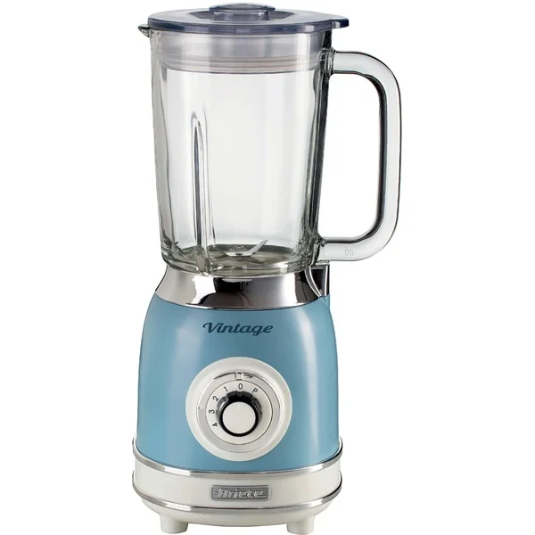 Ariete Standmixer Vintage blue, Glasbecher (hellblau, 1.000 Watt, 1,5 Liter)