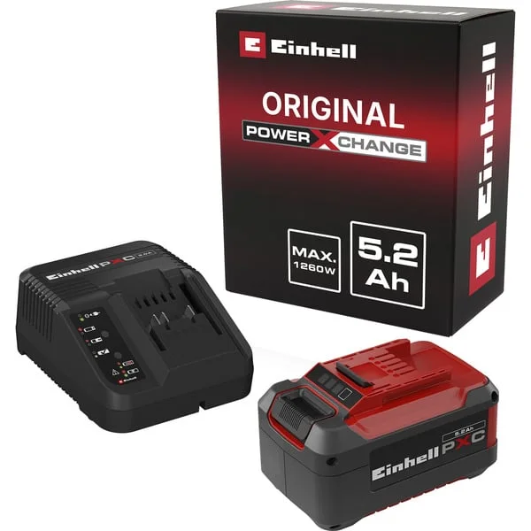 EINHELL PXC-Starter-Kit 5,2 Ah, Set (schwarz/rot)