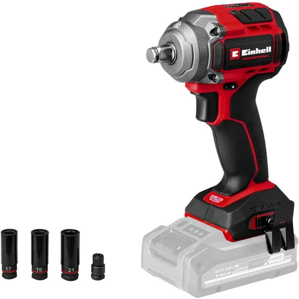 EINHELL Professional Akku-Schlagschrauber TP-CW 18/350-C Li BL - Solo, 18Volt (rot/schwarz, ohne Akku und Ladegerät)