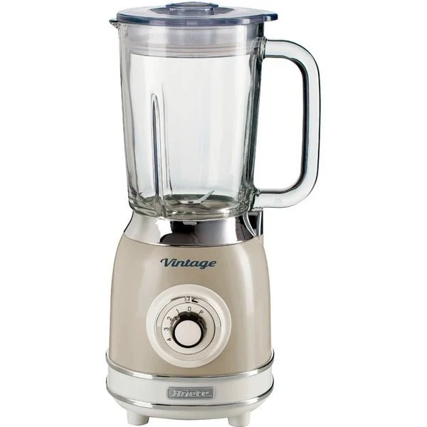 Ariete Standmixer Vintage creme, Glasbecher (beige, 1.000 Watt, 1,5 Liter)