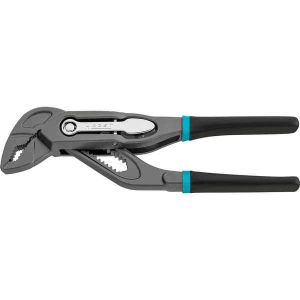Hazet Universal- / Wasserpumpenzange 760-12, Rohr- / Wasserpumpen-Zange (schwarz/blau, 125mm, Schnellverstellung Tipp-/Step)