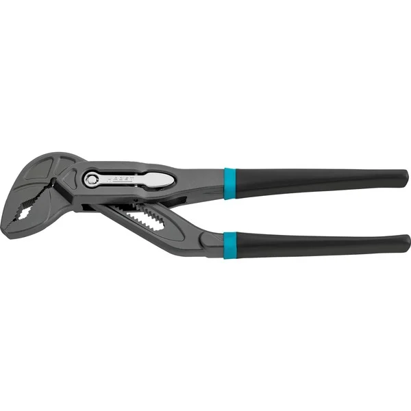 Hazet Universal- / Wasserpumpenzange 760-18, Rohr- / Wasserpumpen-Zange (schwarz/blau, 180mm, Schnellverstellung Tipp-/Step)
