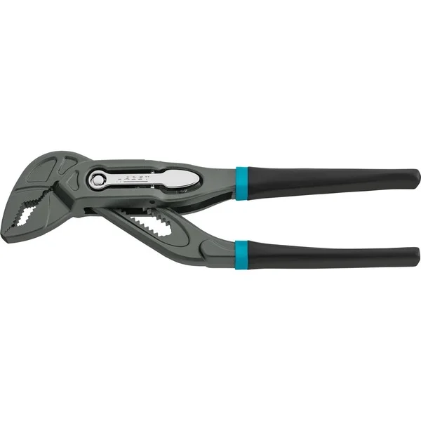 Hazet Universal- / Wasserpumpenzange 760-15, Rohr- / Wasserpumpen-Zange (schwarz/blau, 150mm, Schnellverstellung Tipp-/Step)