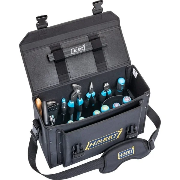 Hazet Werkzeugtasche klein, bestückt 191T-1/51, Werkzeug-Set (schwarz, mit 51 Profi-Werkzeugen)