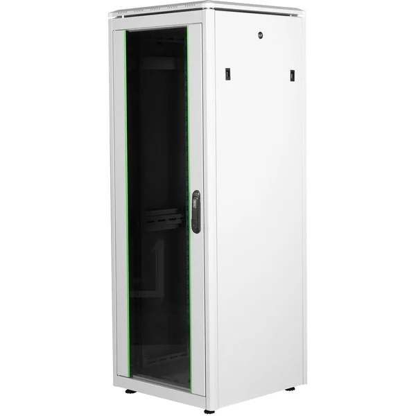 Digitus 483-mm-Netzwerkschrank, 32HE, IT-Schrank (hellgrau, 32 Höheneinheiten)