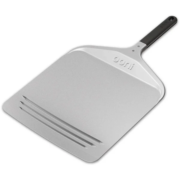 Ooni Kompakt Pizzaschieber 12", Grillbesteck (silber/schwarz, für Pizzen bis ca. Ø 30cm)