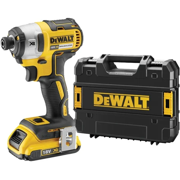 DEWALT Akku-Schlagschrauber DCF887P2, 18Volt LI (gelb/schwarz, 2x Li-Ionen XR Akku 5,0Ah, in T STAK-Box)