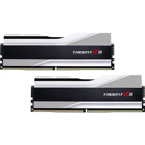 G.Skill DIMM 32 GB DDR5-6000 (2x 16 GB) Dual-Kit, Arbeitsspeicher (silber, F5-6000J3040F16GX2-TZ5S, Trident Z5, INTEL XMP)