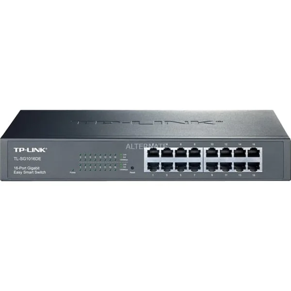 TP-Link TL-SG1016DE, Switch (schwarz, 1 HE)