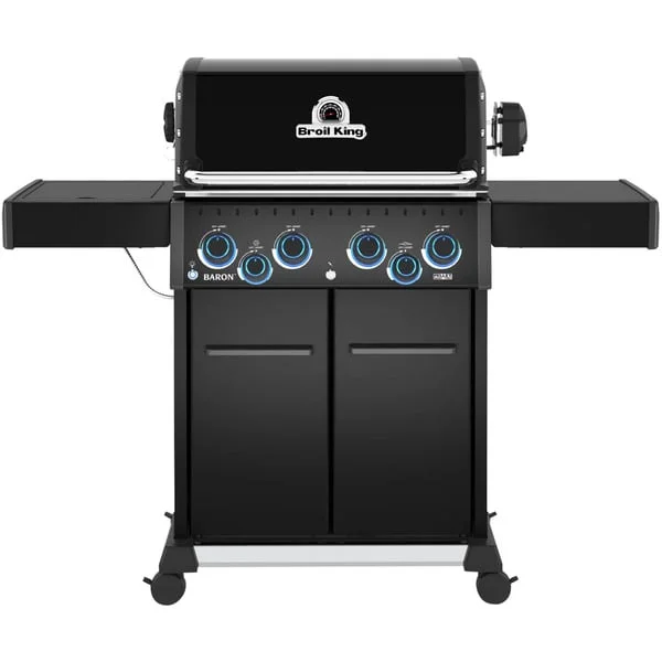 Broil King Gasgrill Baron 490 X Shadow (schwarz, mit Seiten- und Heckbrenner)