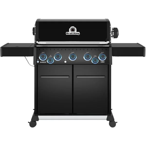 Broil King Gasgrill Baron 590 X Shadow (schwarz, mit Seiten- und Heckbrenner)