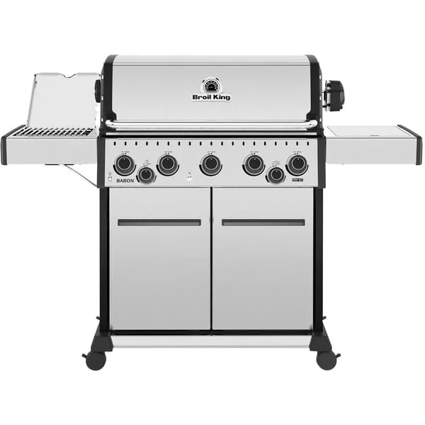 Broil King Gasgrill Baron S 590 IRX (edelstahl, mit IR-Seiten- und Heckbrenner)