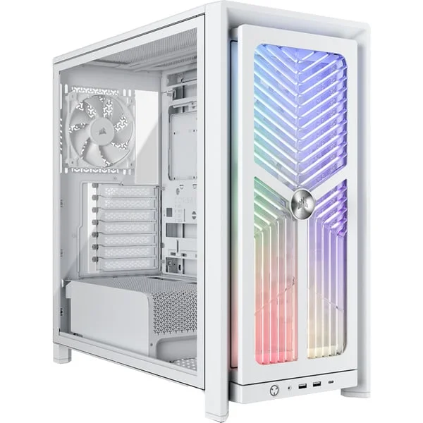 Corsair FRAME 4000X RS White, Tower-Gehäuse (weiß, Tempered Glass)