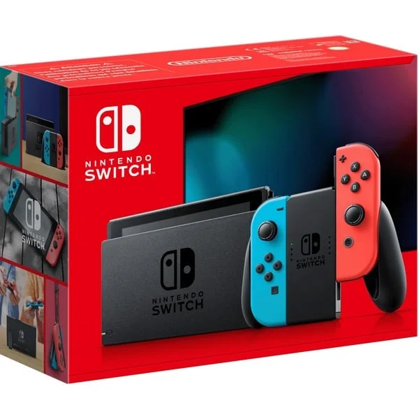 Nintendo Switch, Handheld-Konsole (neon-rot/neon-blau)