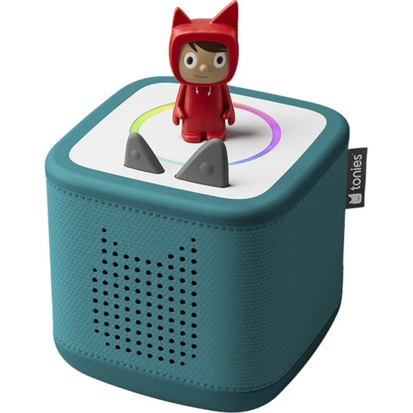 tonies Toniebox 2 Meeresgrün Starter Set Kreativ-Tonie Rot, Lautsprecher